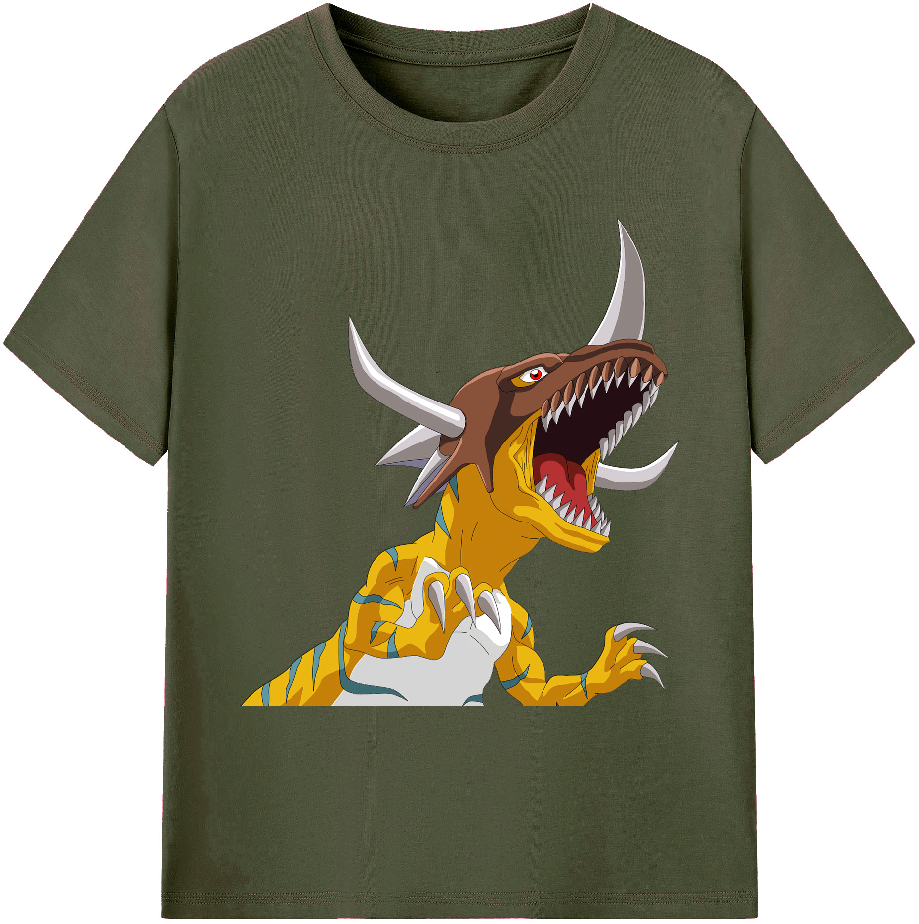 （画像用） Digimon デジタルモンスター/デジモン 綿100％ メンズ半袖Tシャツ｜肌触りやわらか＆通気性